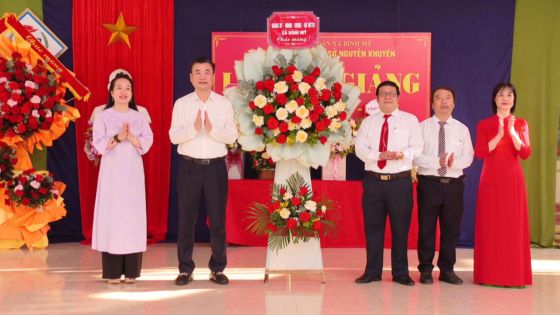 Các trường học trên địa bàn xã Bình Mỹ tưng bừng khai giảng năm học mới