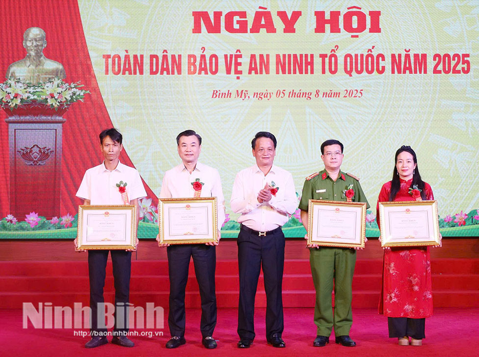 Xã Bình Mỹ tổ chức Ngày hội Toàn dân bảo vệ an ninh Tổ quốc